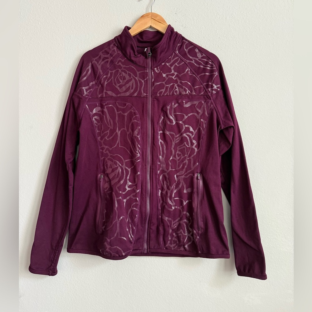 Fabletics Deep Maroon Jacket - image 1
